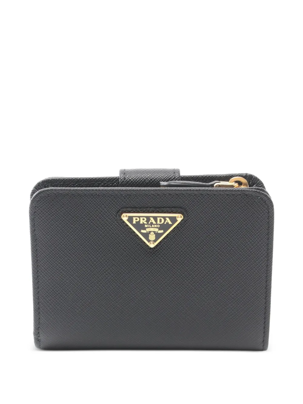 Prada Pre-Owned Saffiano Triang bi-fold wallet - Nero