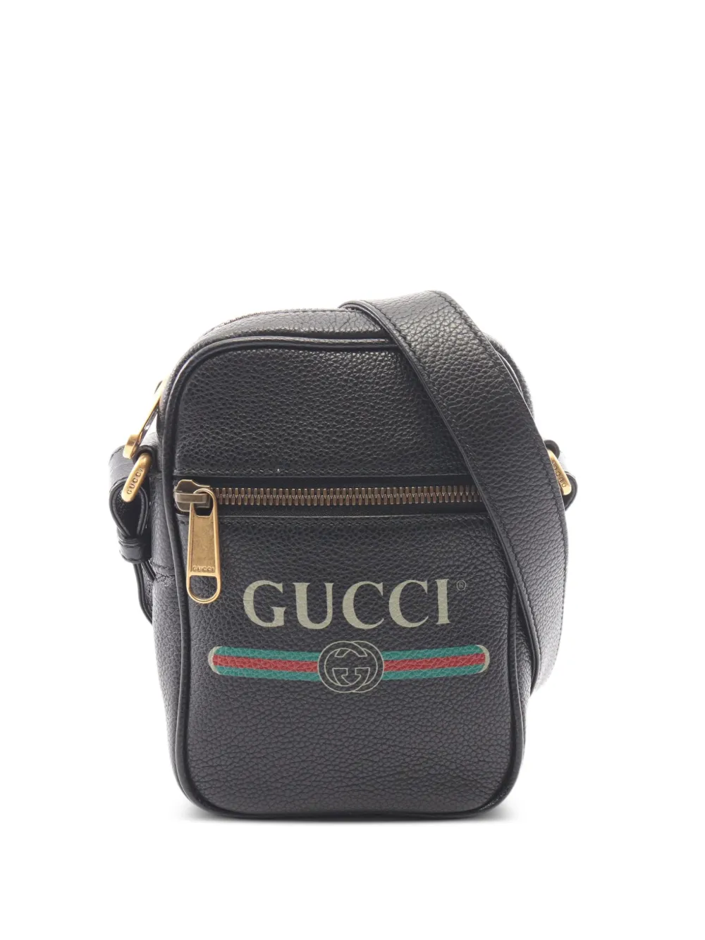 Gucci Pre-Owned Borsa a spalla Webbing in pelle anni 2010 - Nero