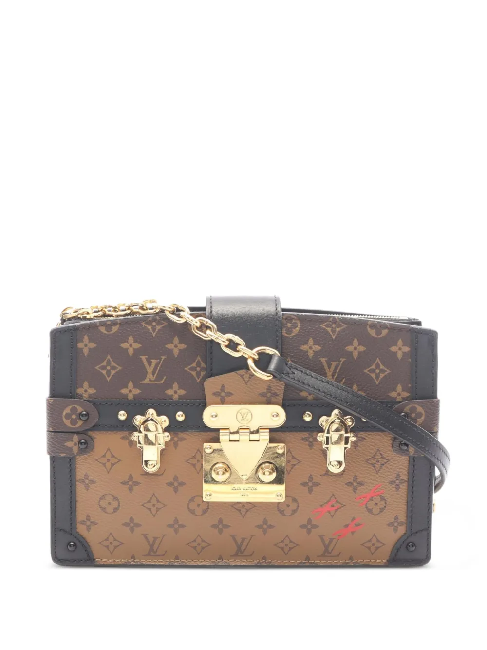 Louis Vuitton Pre-Owned 2021s Trunk Reverse Monogram clutch bag - Marrone