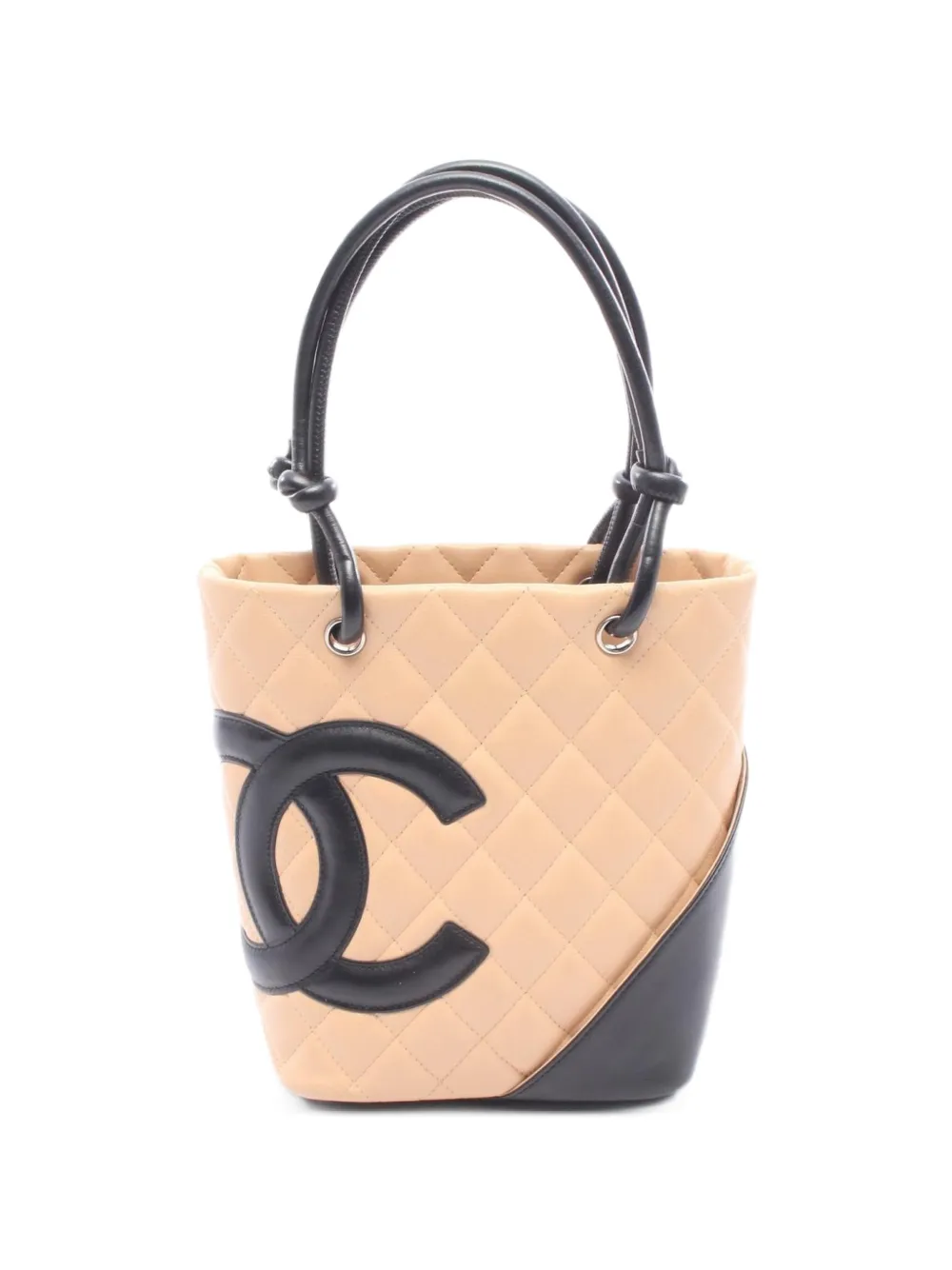 CHANEL Pre-Owned 2003-2004 small Cambon line tote bag - Nude