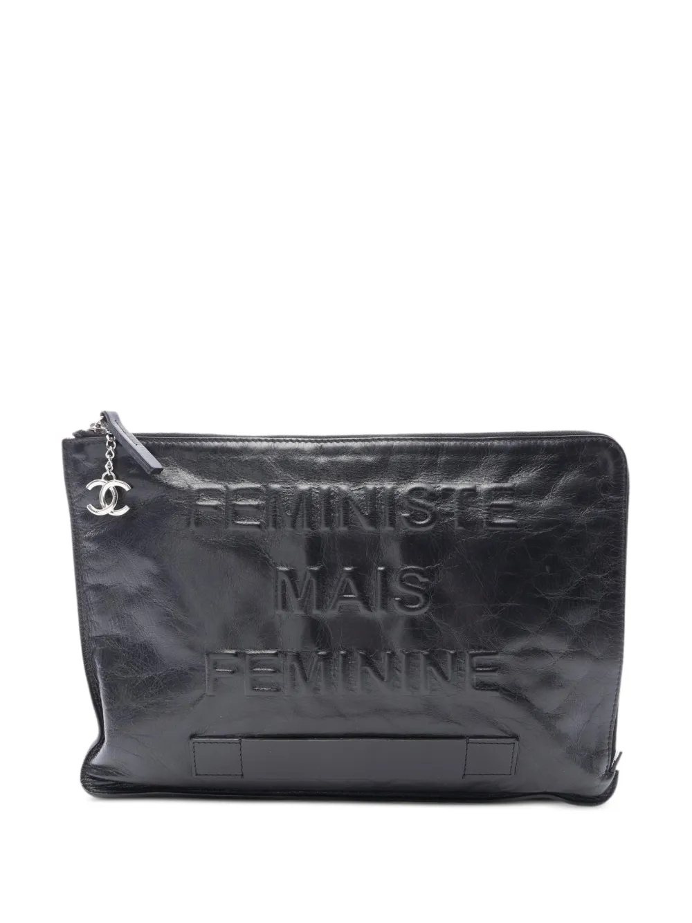 CHANEL Pre-Owned 2014-2015 Coco Mark clutch bag - Nero