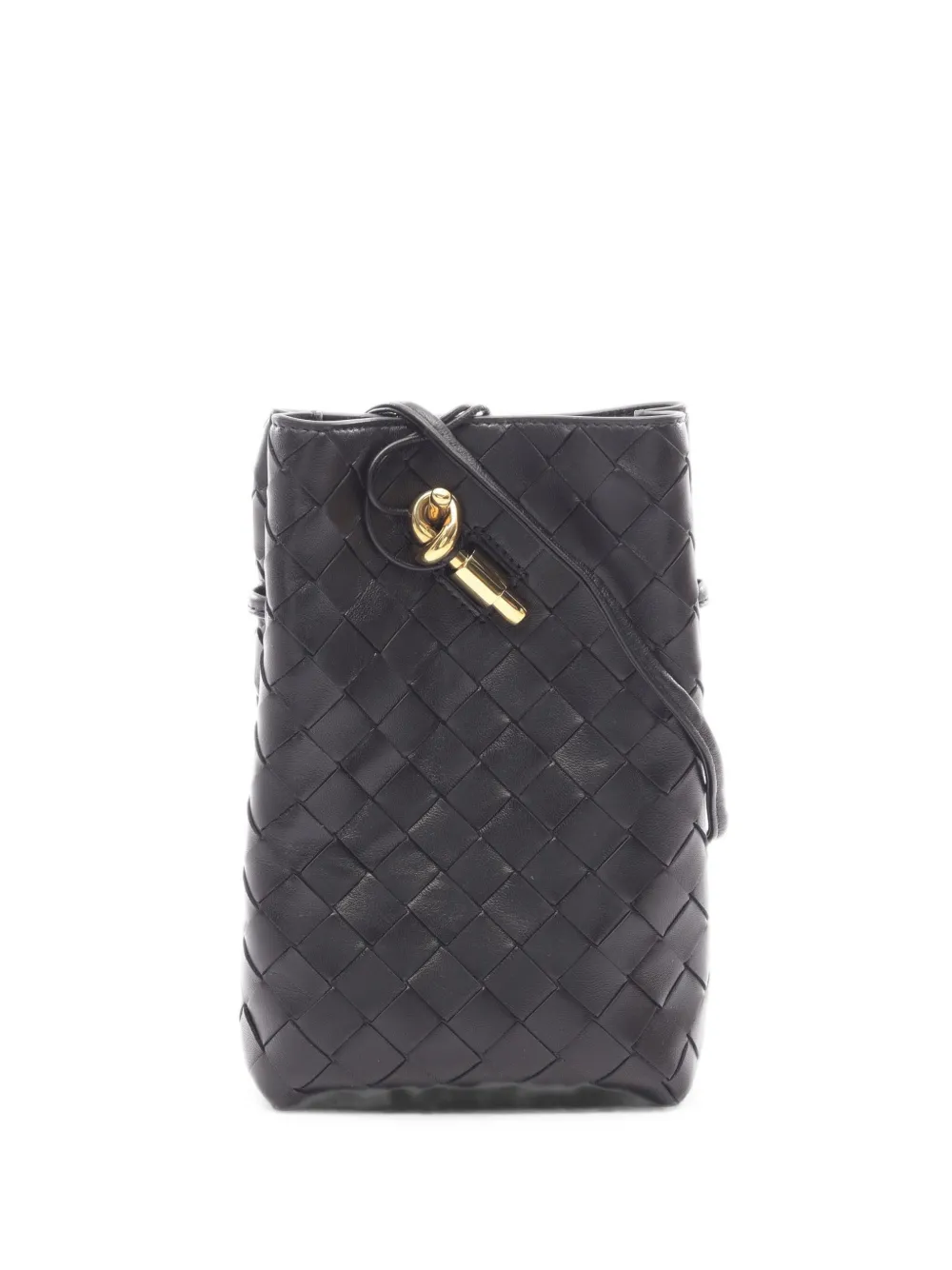 Bottega Veneta Pre-Owned 2020s Andiamo Intrecciato cross body bag - Nero