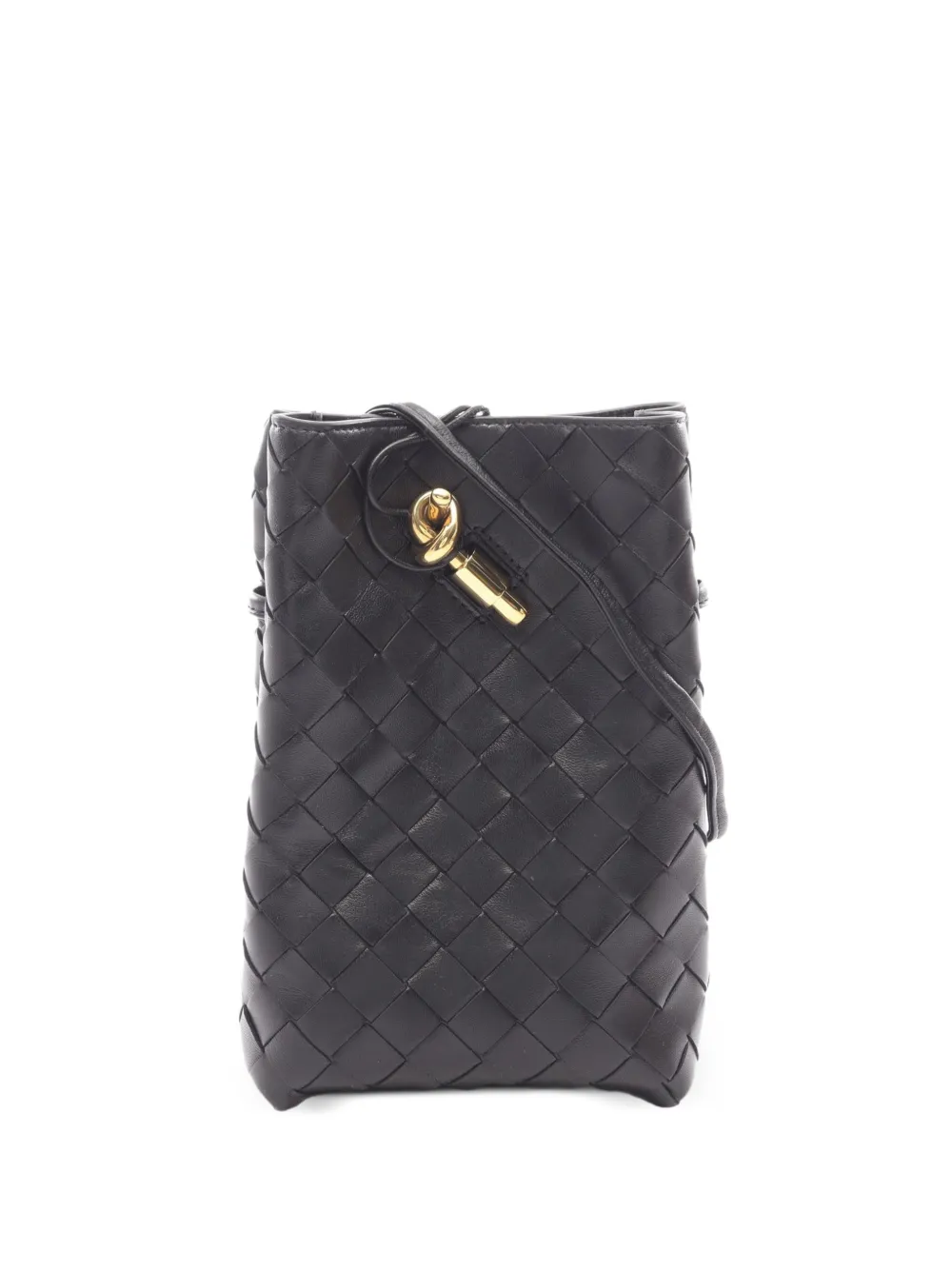 Bottega Veneta Pre-Owned 2020s Andiamo Intrecciato cross body bag - Nero