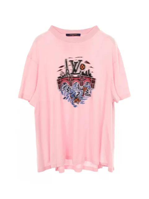 Louis Vuitton Pre-Owned 2010s intarsia graphic t-shirt