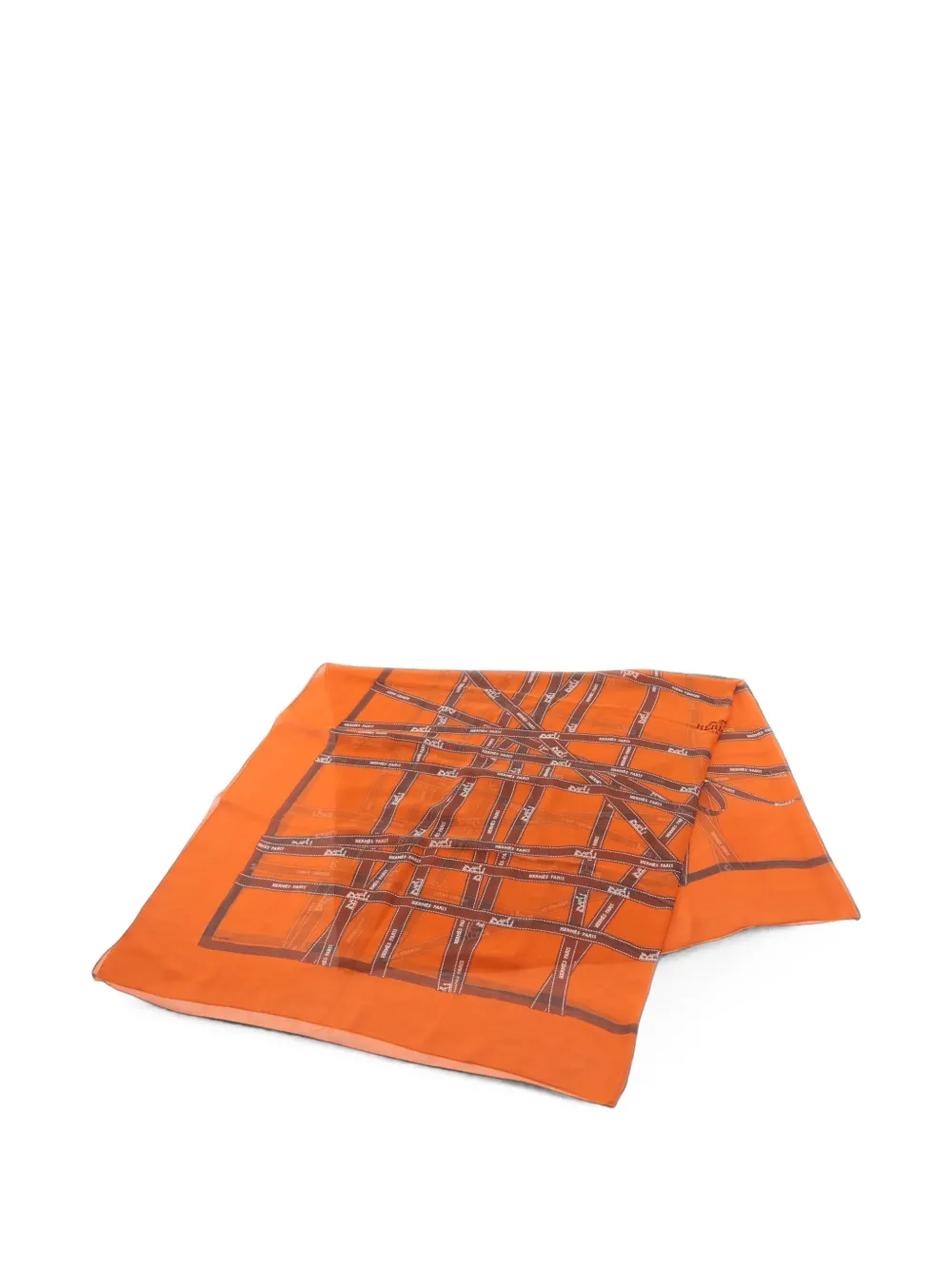 Hermès Pre-Owned 2010s Bolduc scarf - Orange