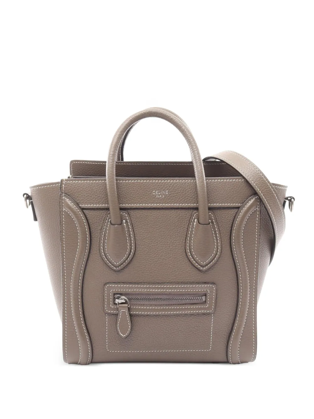Celine Pre-Owned Borsa tote Luggage Nano anni 2010 - Grigio
