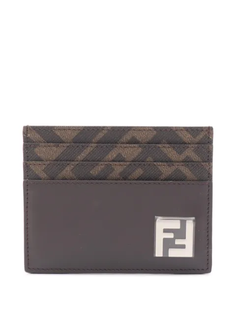 Fendi Pre-Owned 2020s FF logo-plaque card case