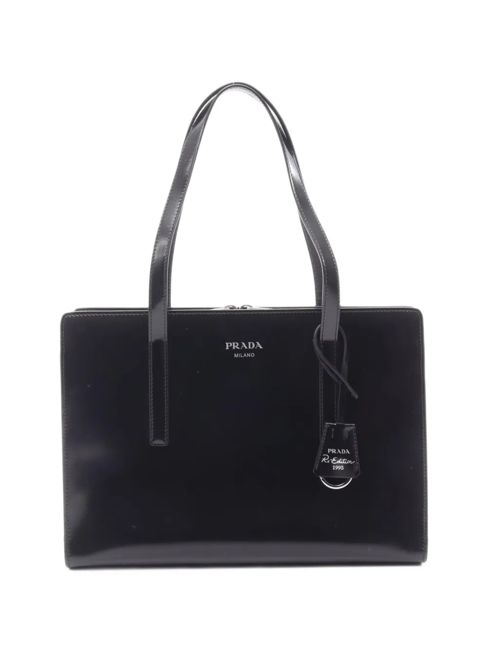 Prada Pre-Owned Borsa tote Re-Edition 1995 Spazzolato - Nero