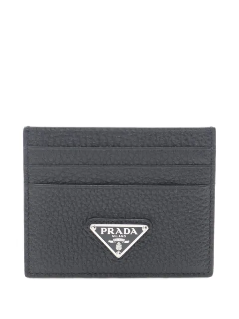 Prada Pre-Owned tarjetero Daino Trian de piel 2020