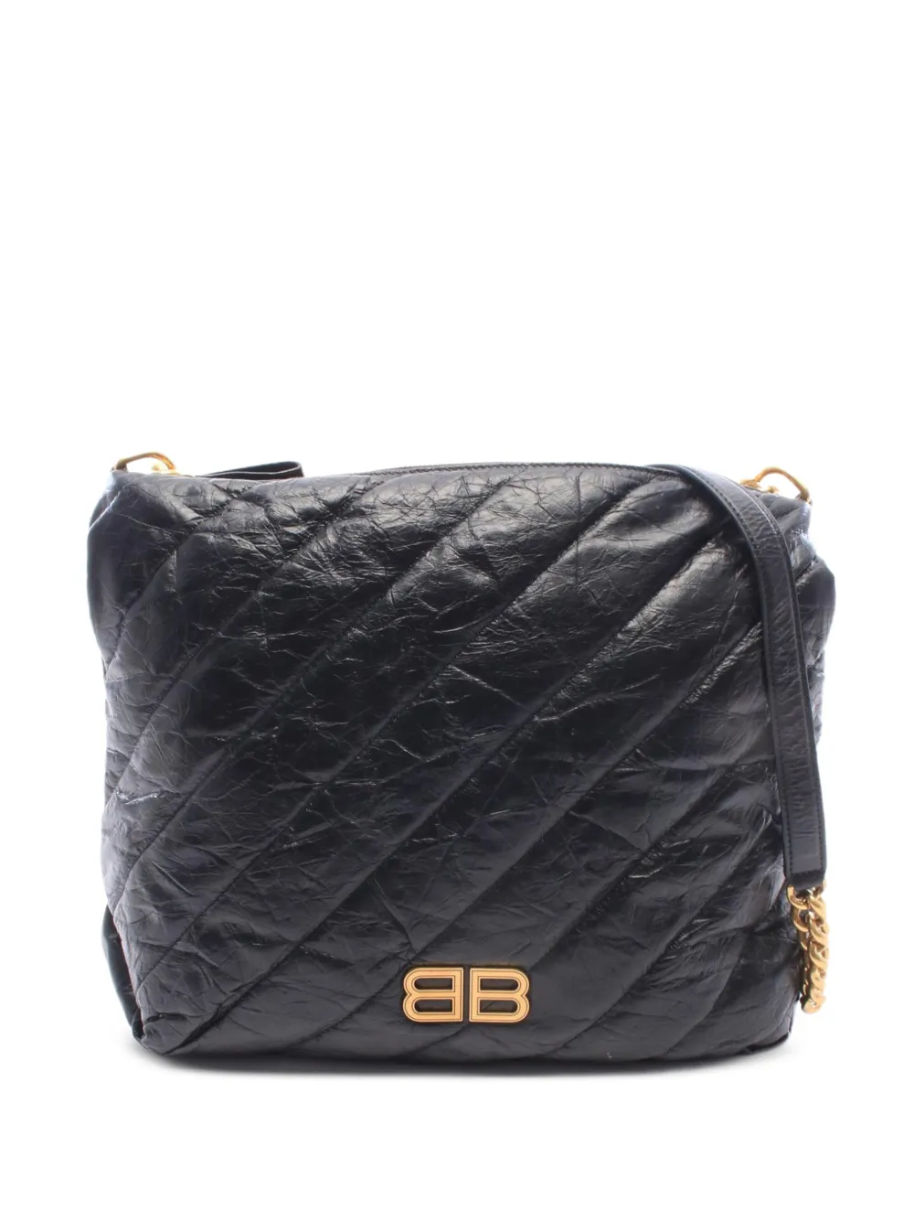 Balenciaga Pre-Owned 2010s medium Crush chain shoulder bag - Nero
