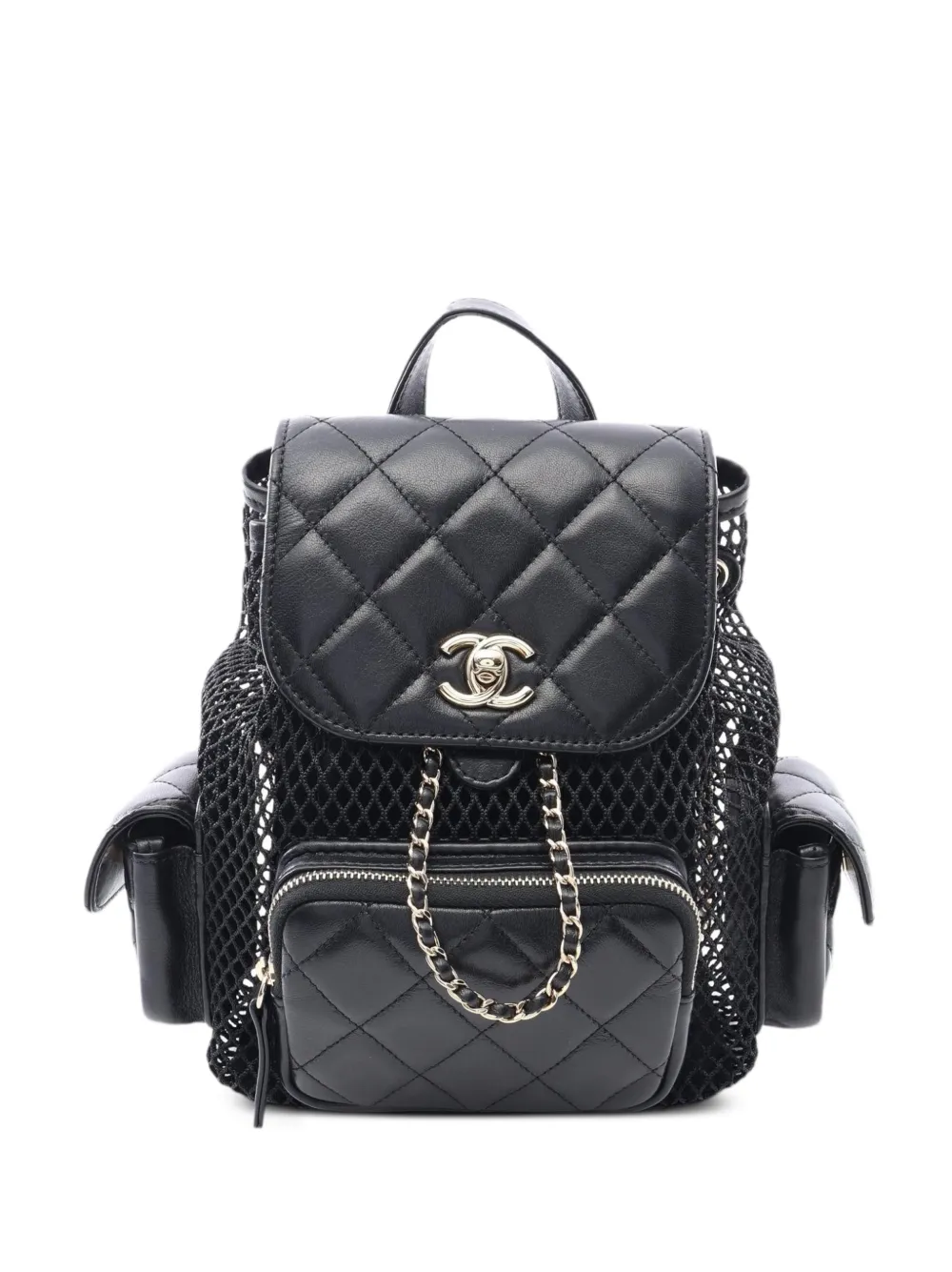 CHANEL Pre-Owned small Matelassé chain backpack - Nero
