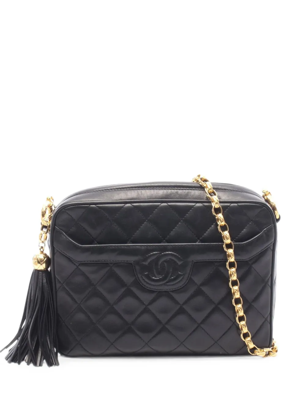 CHANEL Pre-Owned 1991-1994 Matelassé Tassel shoulder bag - Schwarz
