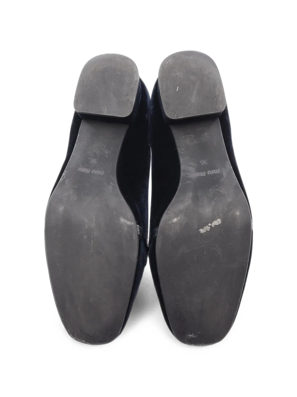 Miu Miu Pre-Owned 2010s Bijou crystal-embellished ballet flats - Blau