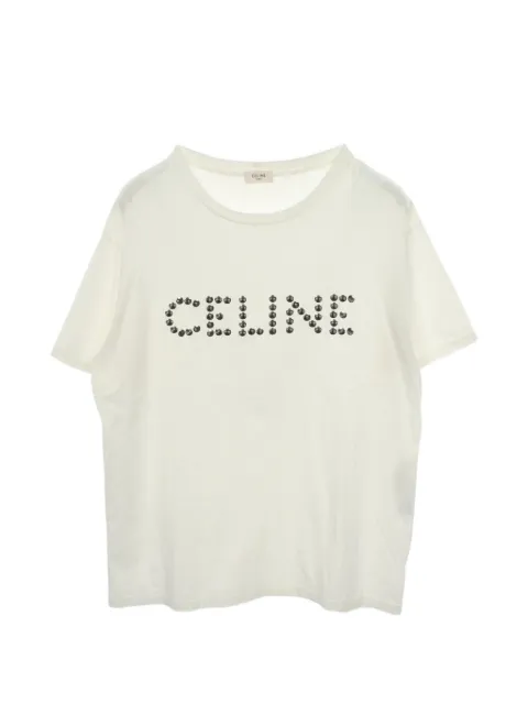 Celine Pre-Owned 2010s studded logo T-shirt