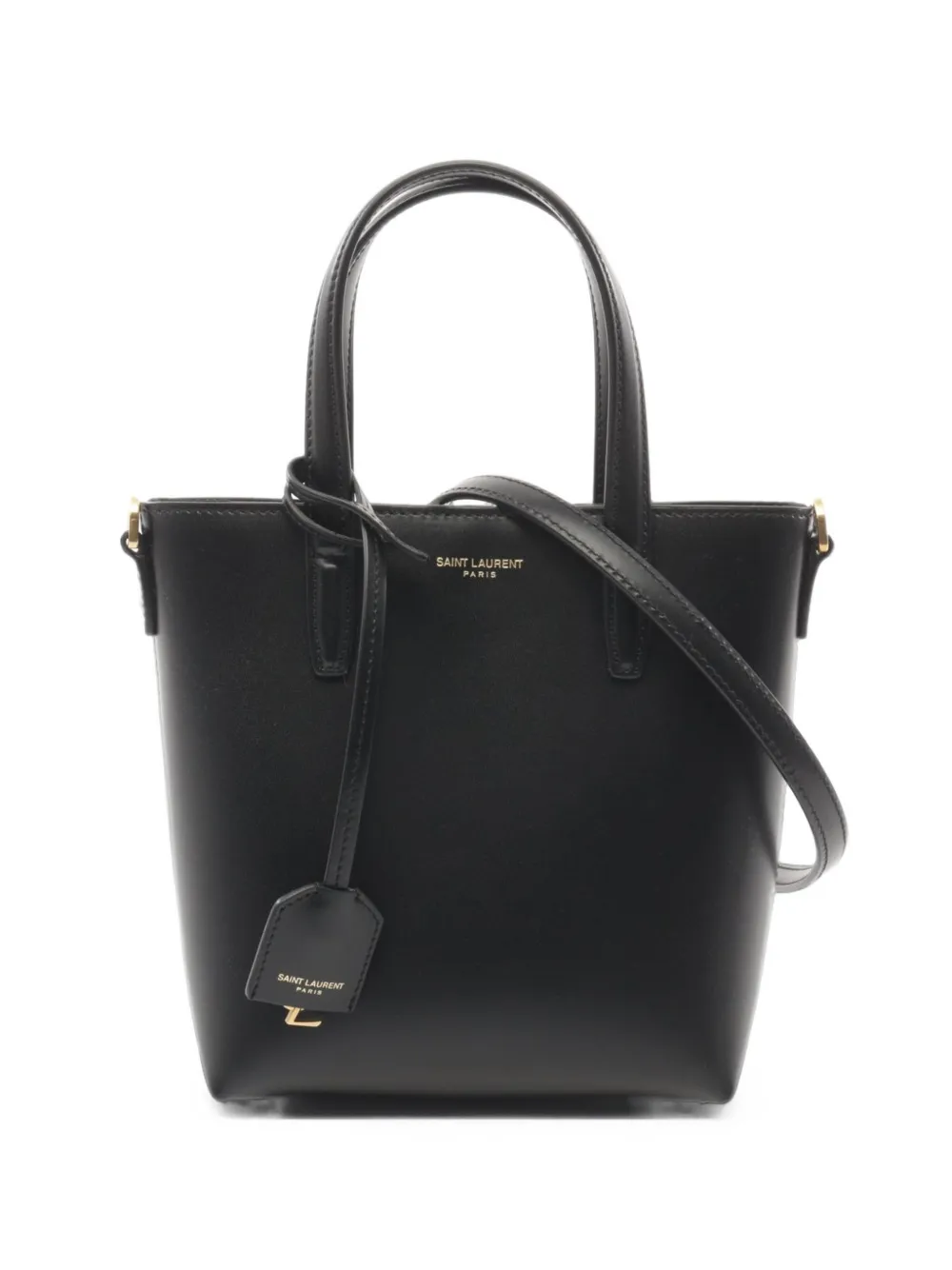 Saint Laurent Pre-Owned 2020s mini leather tote bag - Schwarz