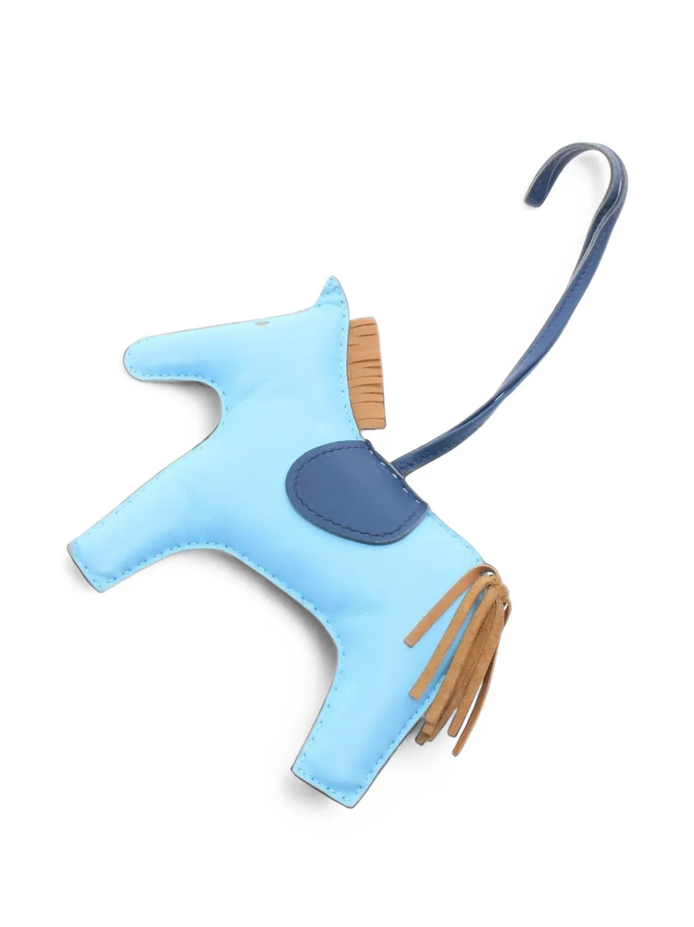 Hermès Pre-Owned 2019 GM Rodeo lambskin bag charm - Blau