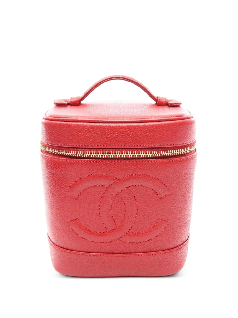CHANEL Pre-Owned 1994-1996 CC vanity bag - Rosso
