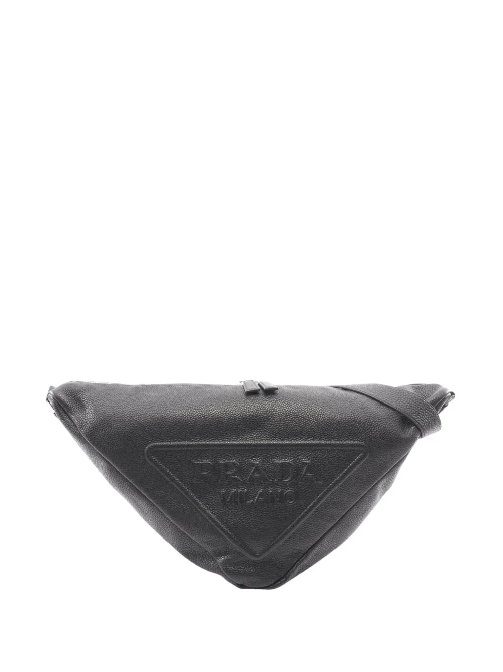 Prada Pre-Owned 2013-2026 Vitello Daino Triangle crossbody bag - Nero