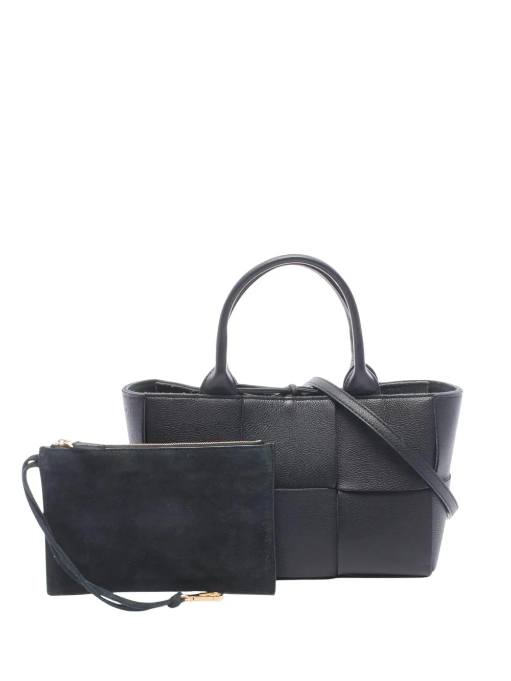 Bottega Veneta Pre-Owned Borsa tote Intreccio Arco mini in pelle di agnello 2012-2026 - Nero