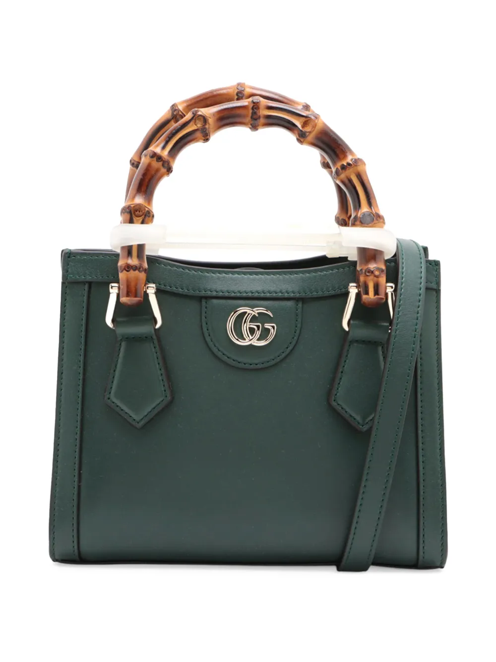 Gucci Pre-Owned 2016-2026 Mini Calfskin Bamboo Diana satchel - Grün