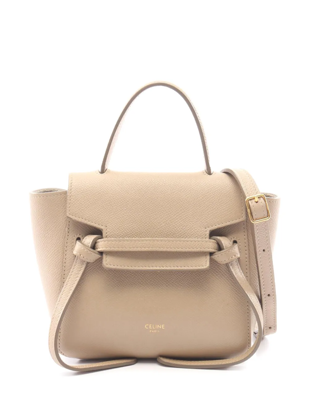 Celine Pre-Owned 2018-2026 Pico Grained Calfskin Belt Bag satchel - Toni neutri