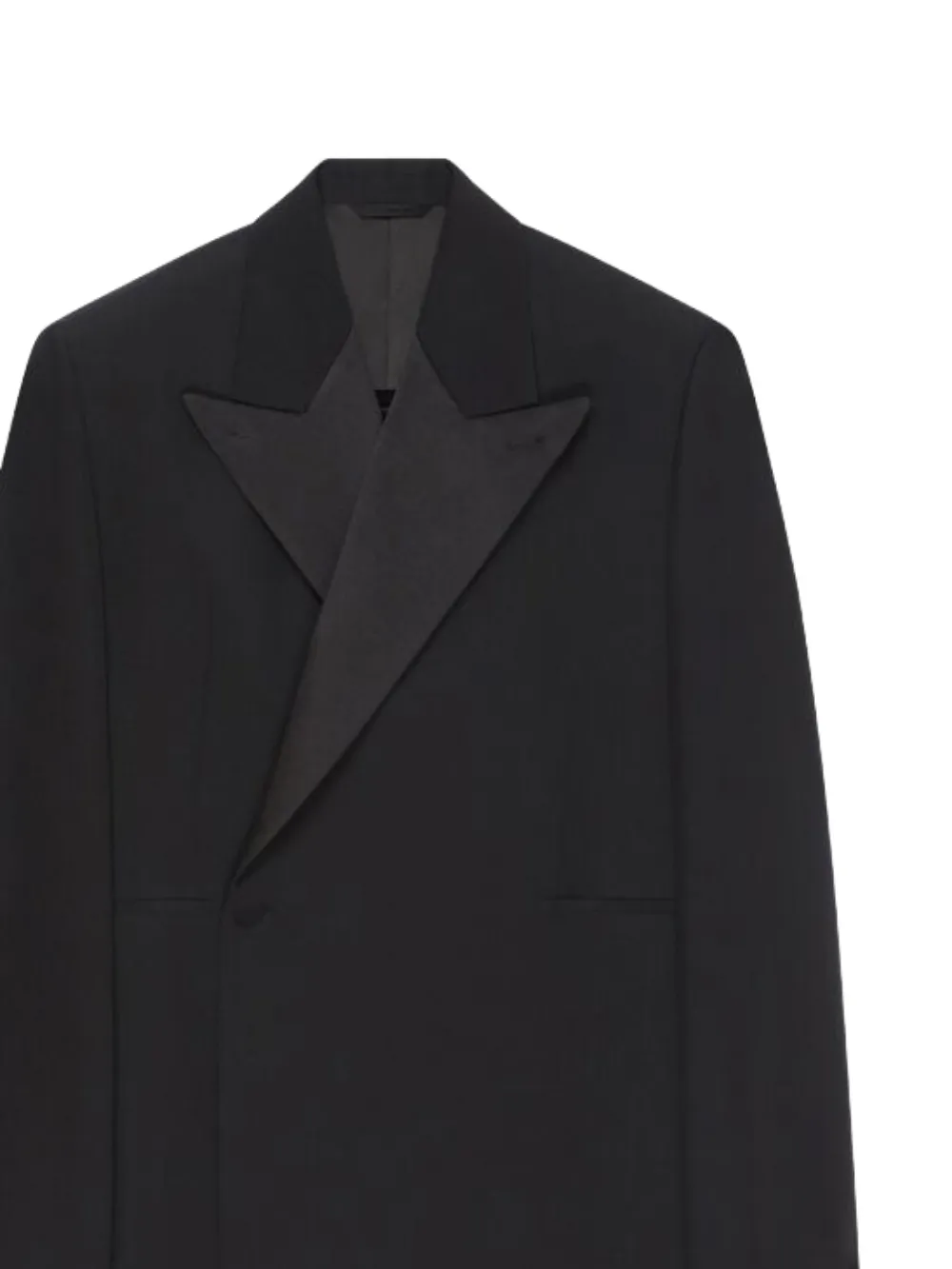 Givenchy satin-lapel suit jacket Zwart