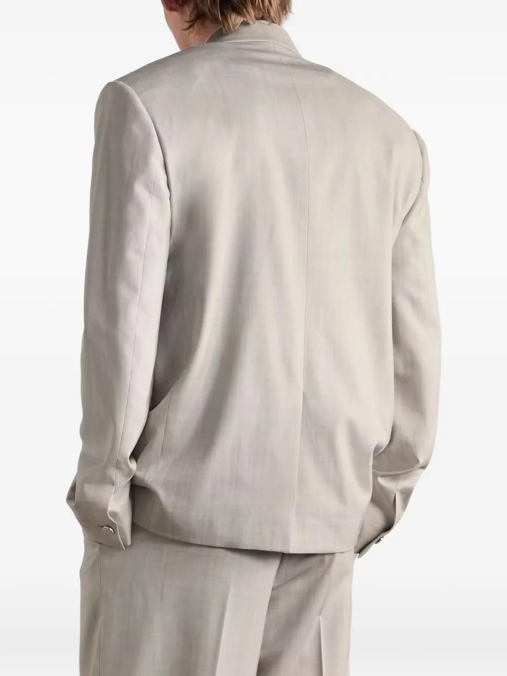 Givenchy peak-lapel double-breasted jacket Grijs