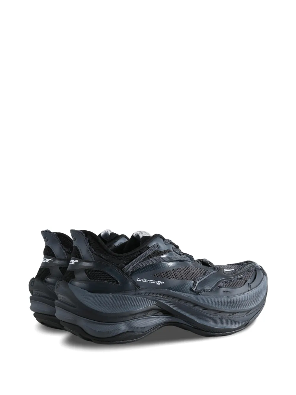 Balenciaga Jet mesh-panelled chunky sneakers Zwart