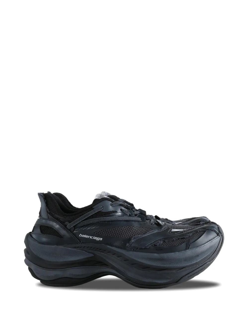 Balenciaga Jet Mesh-panelled Chunky Sneakers In Black
