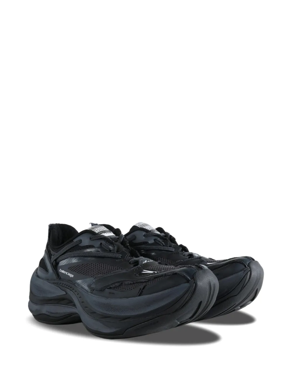 Balenciaga Jet mesh-panelled chunky sneakers Zwart