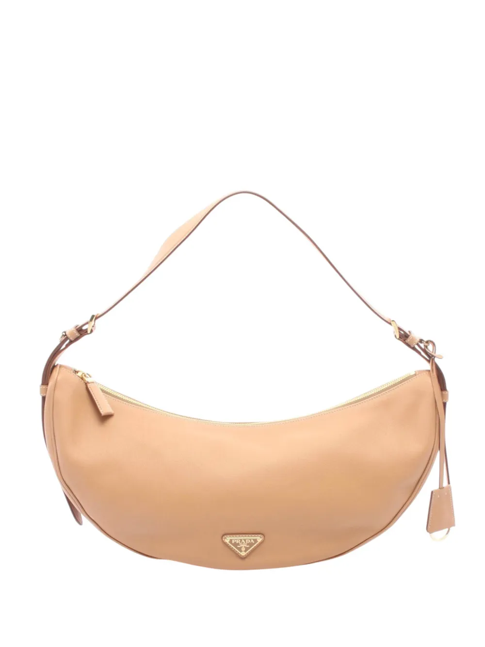 Prada Pre-Owned 2013-2026 Large Calfskin Demi Lune shoulder bag - Toni neutri