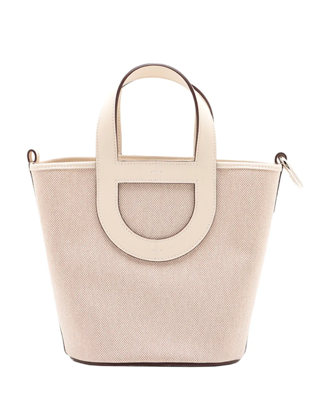 Hermès Pre-Owned 2025 Toile and Swift In the Loop 18 handbag - Nude