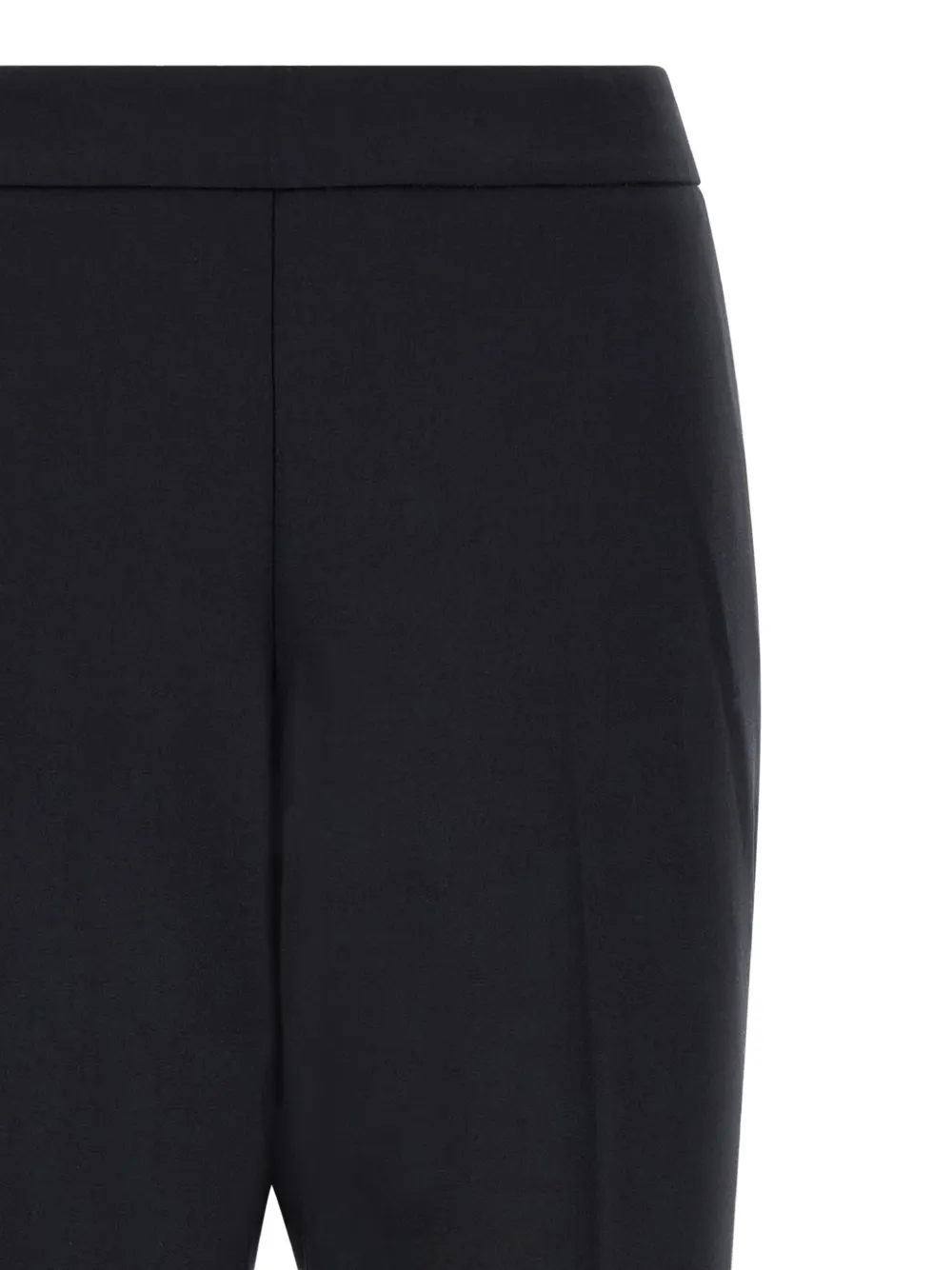 Alberto Biani Elastische broek met omslag Zwart
