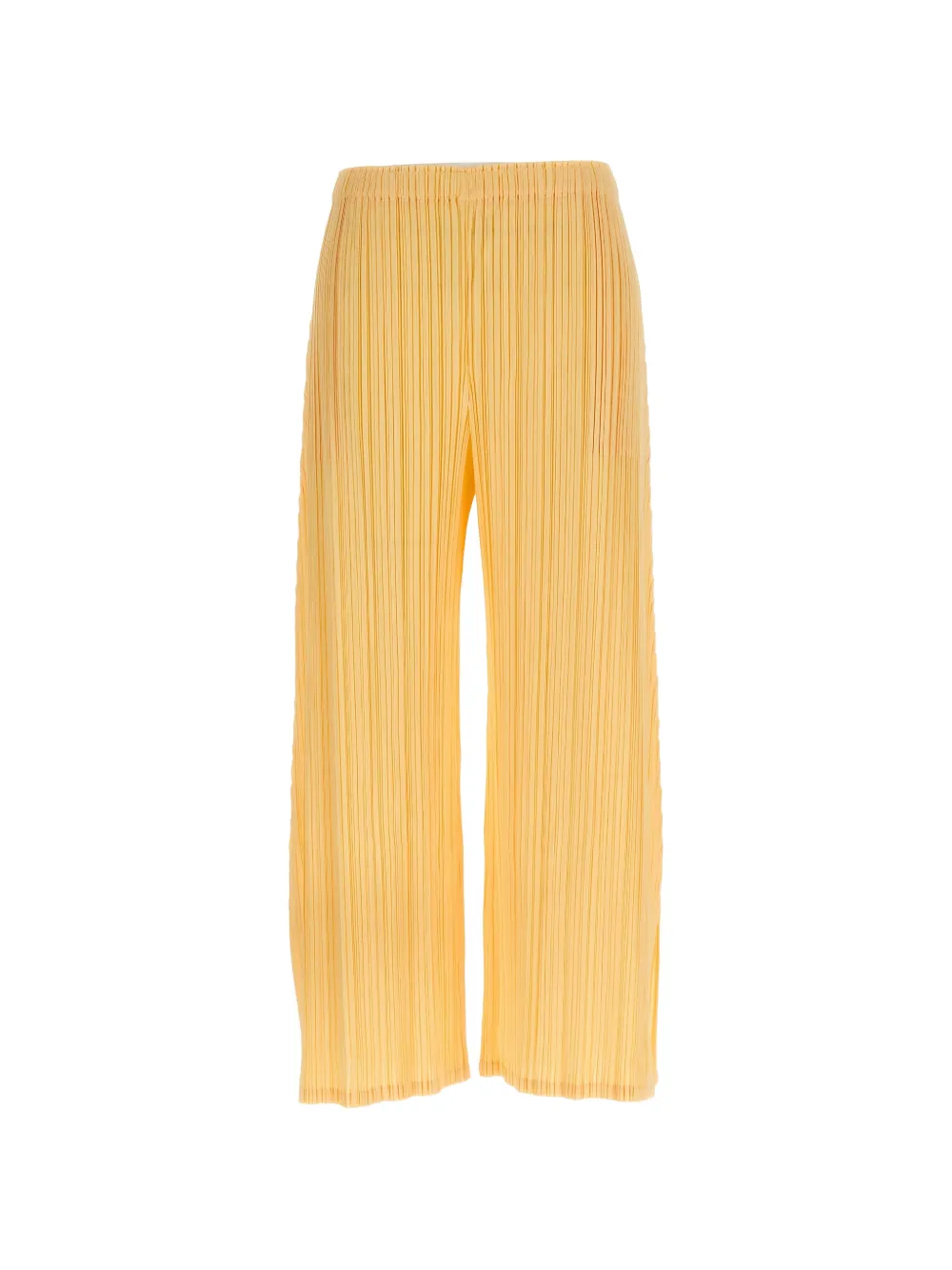 Pleats Please Issey Miyake Mellow Pleats pleated trousers - Gelb
