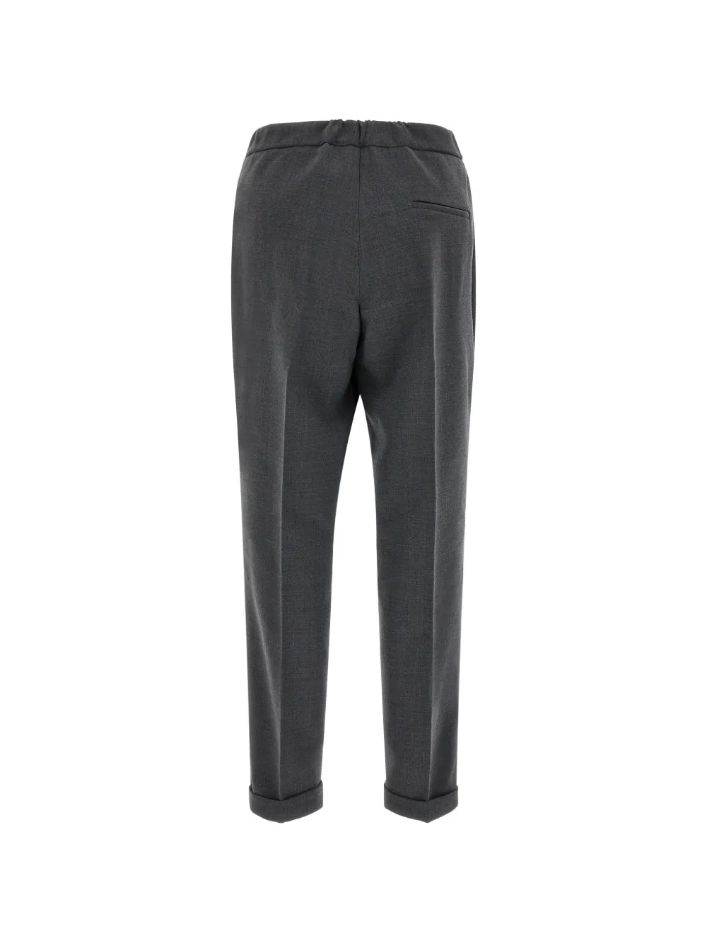 Alberto Biani Cropped broek met omgeslagen zoom Grijs