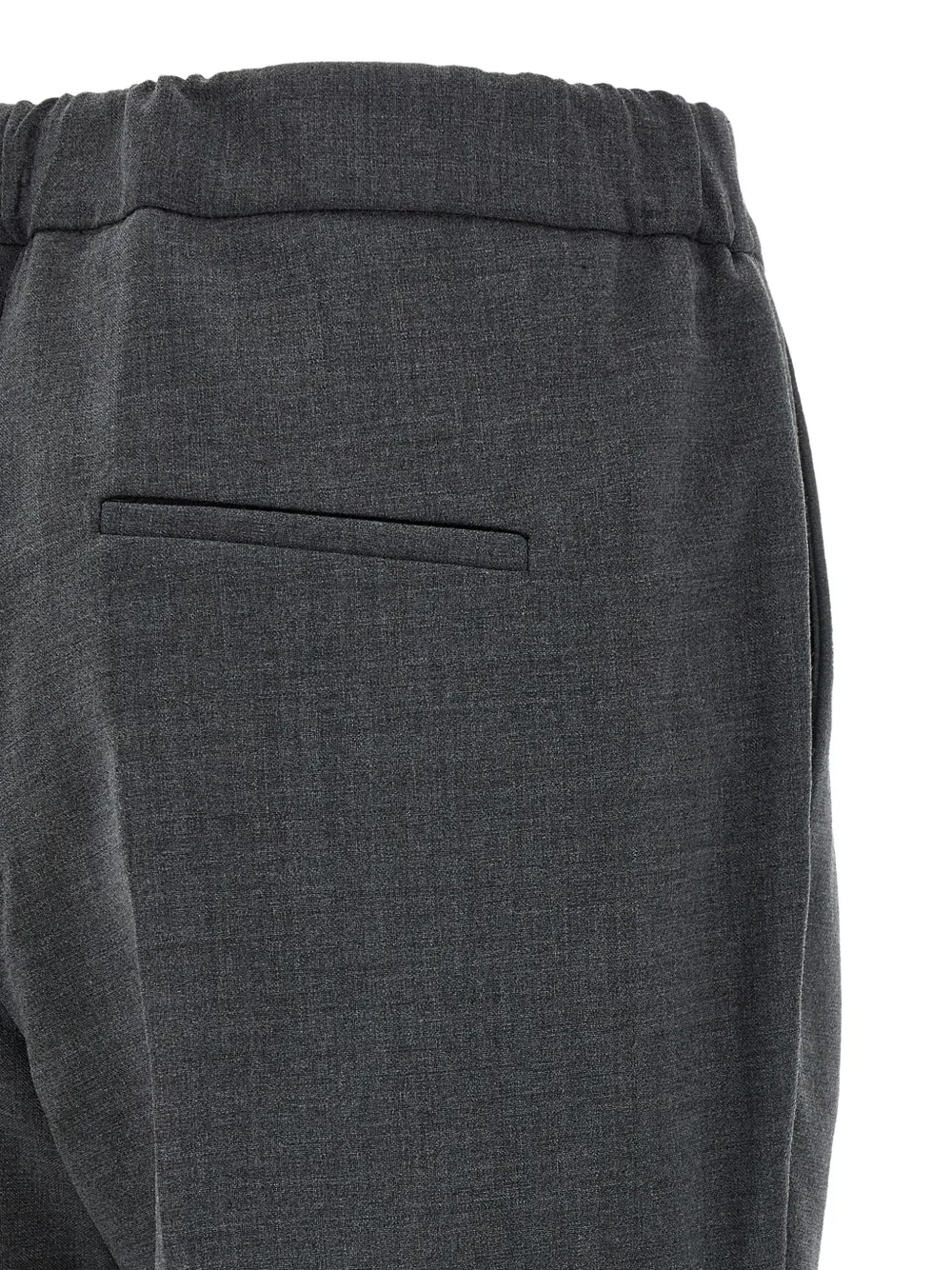 Alberto Biani Cropped broek met omgeslagen zoom Grijs