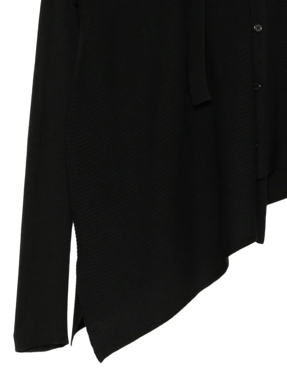 Y's Asymmetrisch vest Zwart