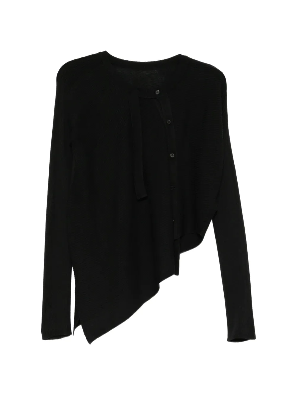 Y's cardigan à ourlet asymétrique - Noir Y's cardigan à ourlet asymétrique - Noir