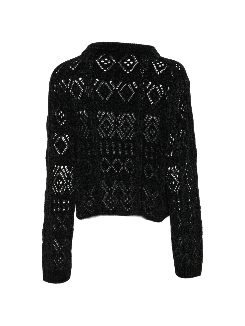 Y's Chenille trui Zwart