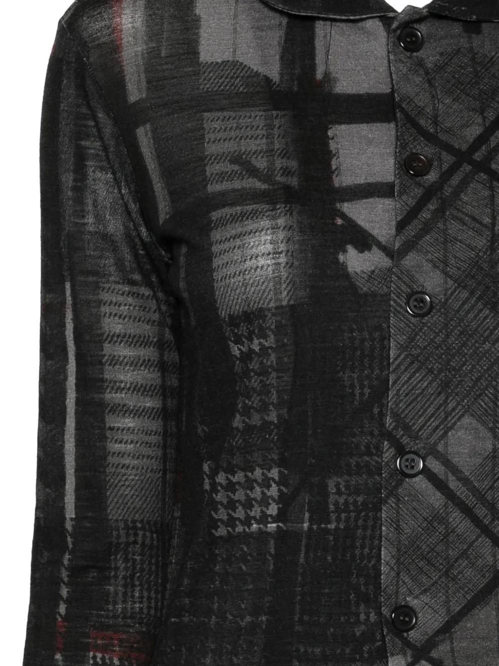 Y's Blouse met print Zwart