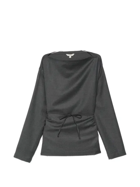 Barena belted boat-neck top