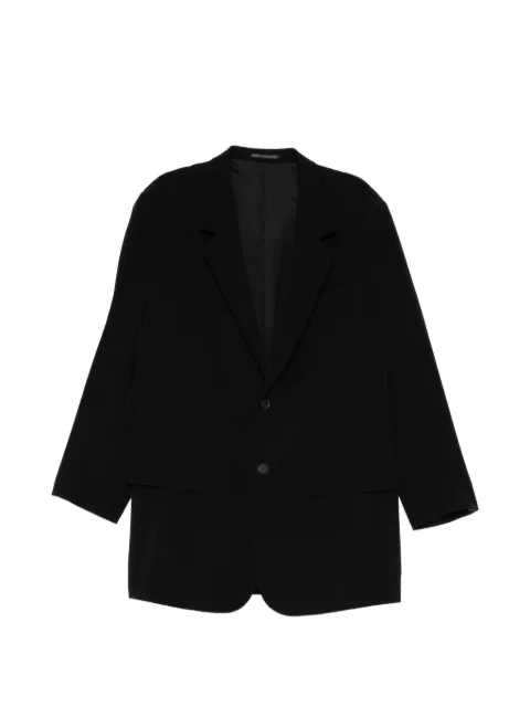 Yohji Yamamoto blazer à simple boutonnage