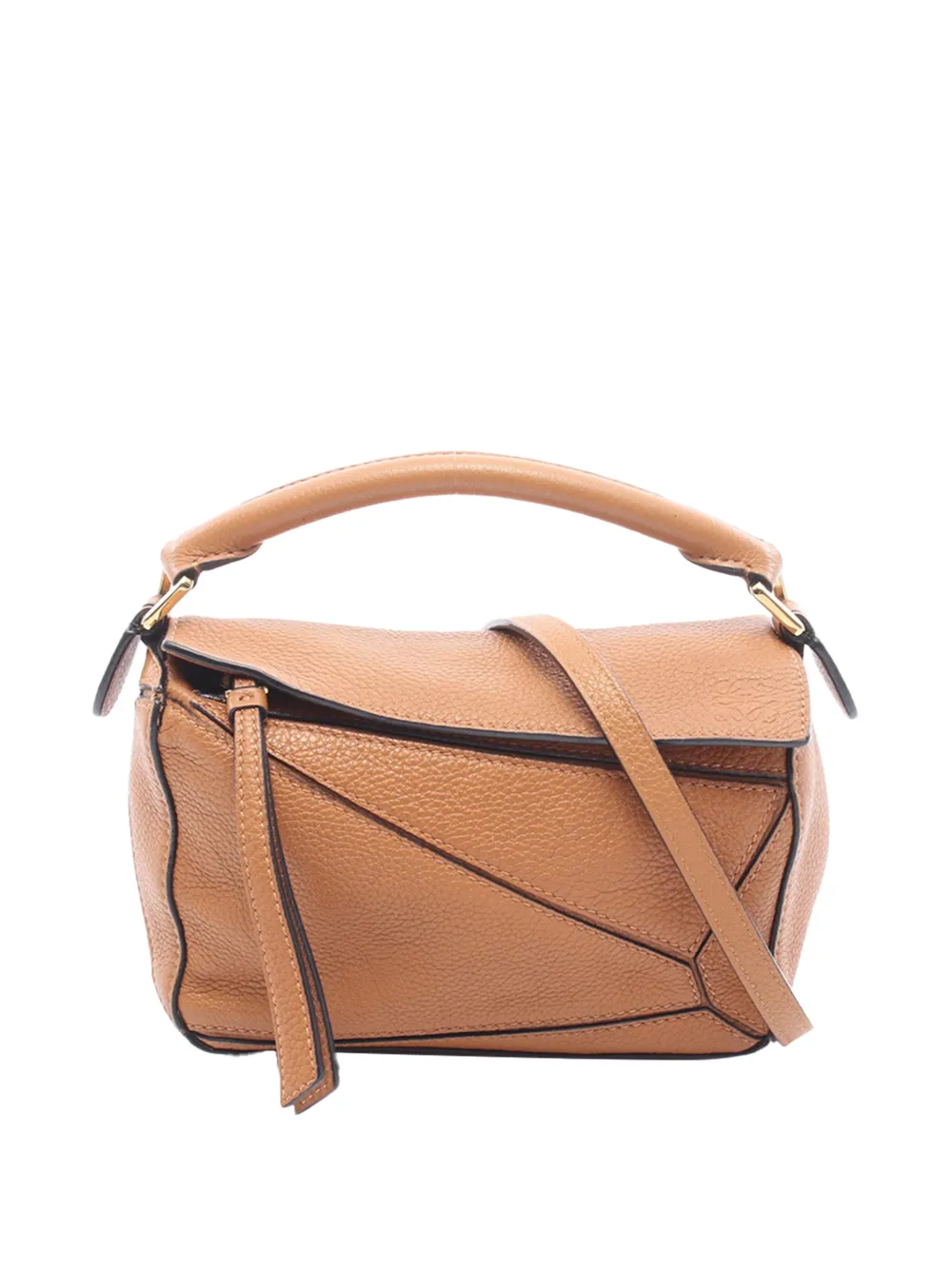 Loewe Pre-Owned 2010-2026 mini Puzzle Edge Satchel-Tasche aus Kalbsleder - Braun