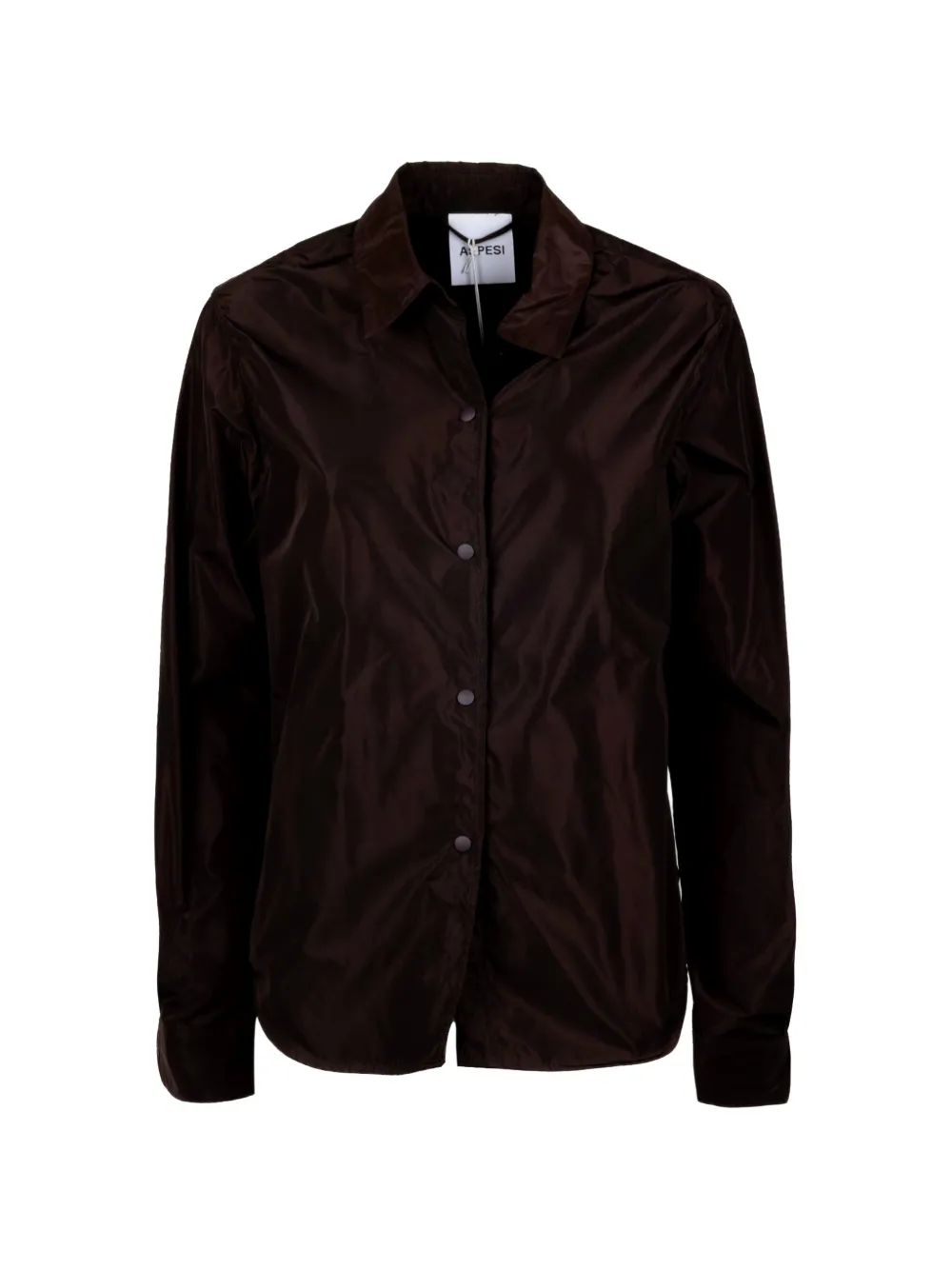 ASPESI long-sleeve press-stud shirt - Braun