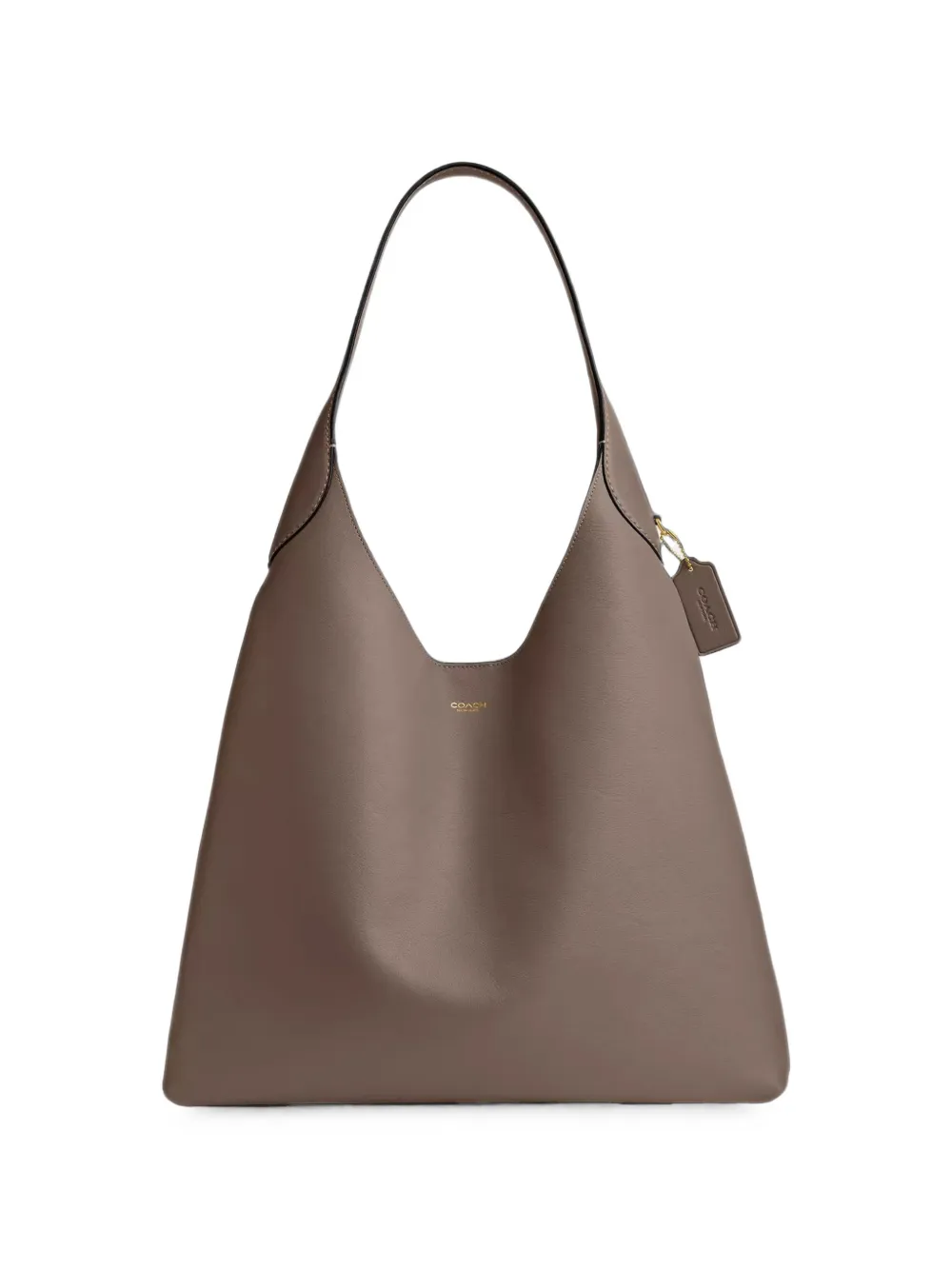 Coach logo-stamp leather shoulder bag · OS