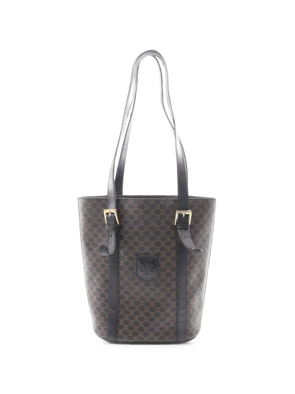 Celine Pre-Owned 2000s Macadam shoulder bag - Braun