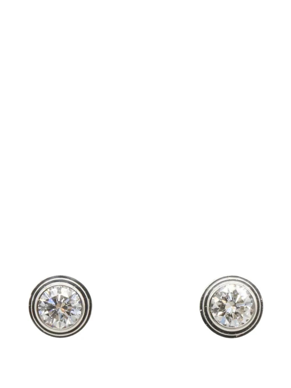 Cartier 2010s Damour diamond earrings - Silber
