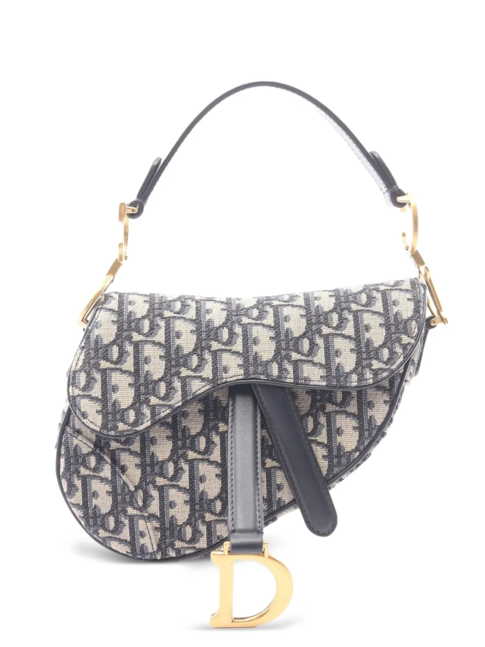 Christian Dior Pre-Owned 2010s mini Saddle Oblique monogram handbag - Blue