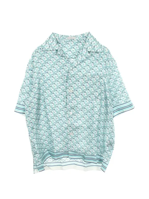 Christian Dior Pre-Owned camisa Oblique Pixel de manga corta 2010