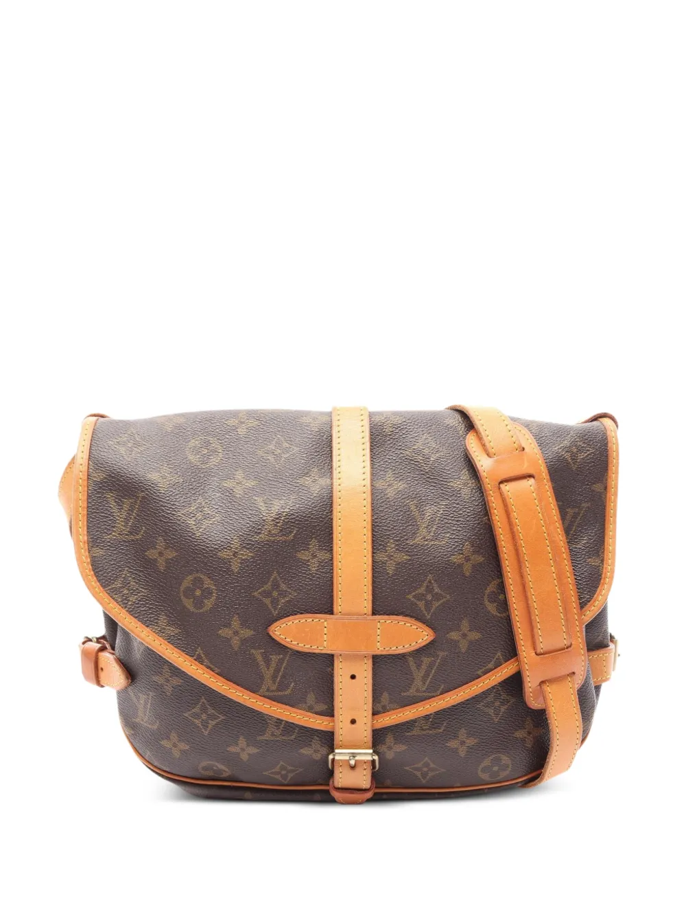 Louis Vuitton Pre-Owned 1992 30 Saumur Monogram shoulder bag - Brown